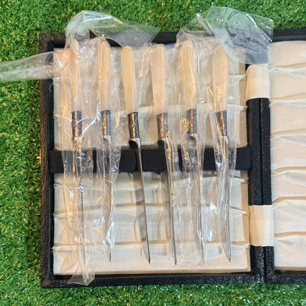 Lot 6 Vintage Sheffield Knives. Made in England. Stainless Blade